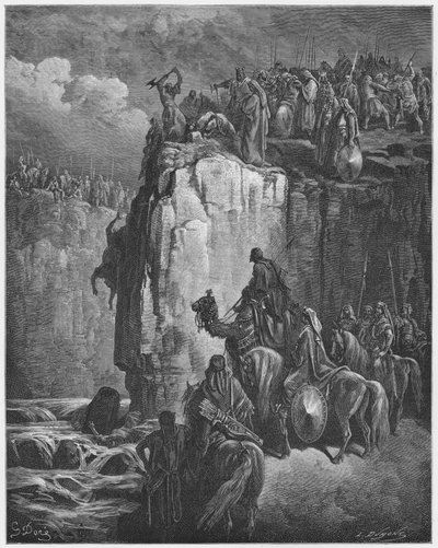 La matanza de los profetas de Baal de Gustave Dore